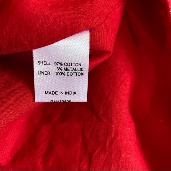 NWT MAJORELLE Evelyn Mini Dress Red Silver Striped - Picture 10 of 11